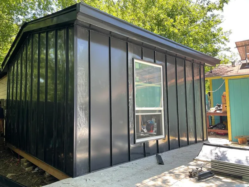 Black standing seam metal wall panels for Metal Roof Installation in Mount Laurel